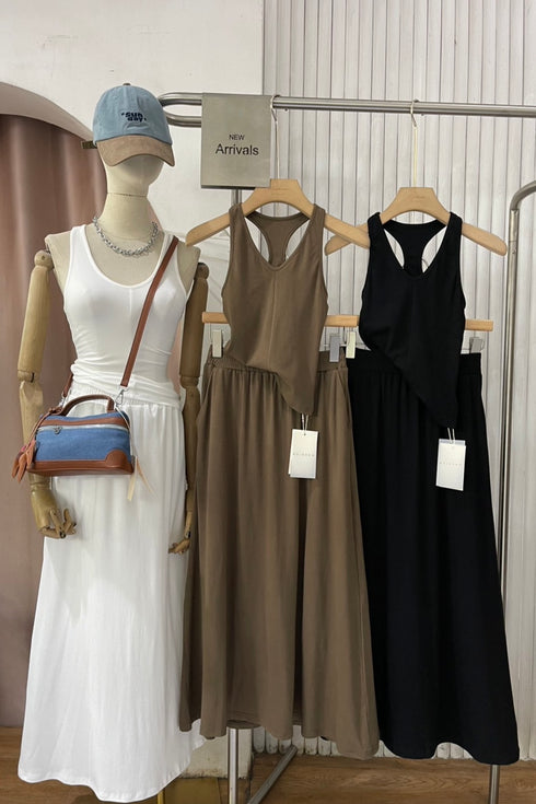 Two Piece Tank Top with Skirt